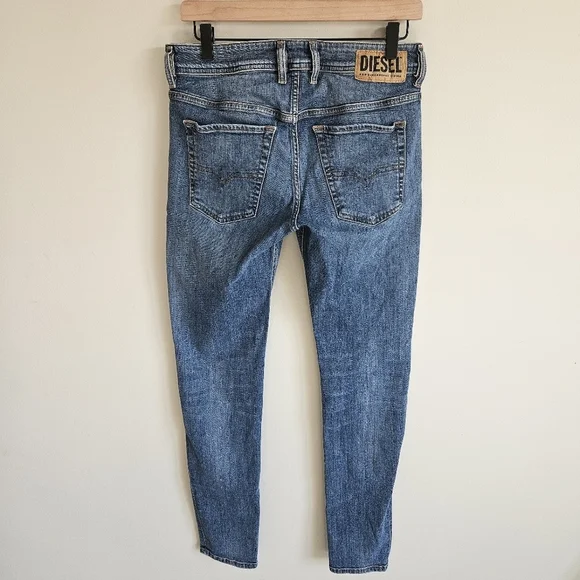 Diesel Men's Medium Wash Sleenker-X Slim Skinny Jeans 30W 32L - Picture 10 of 16